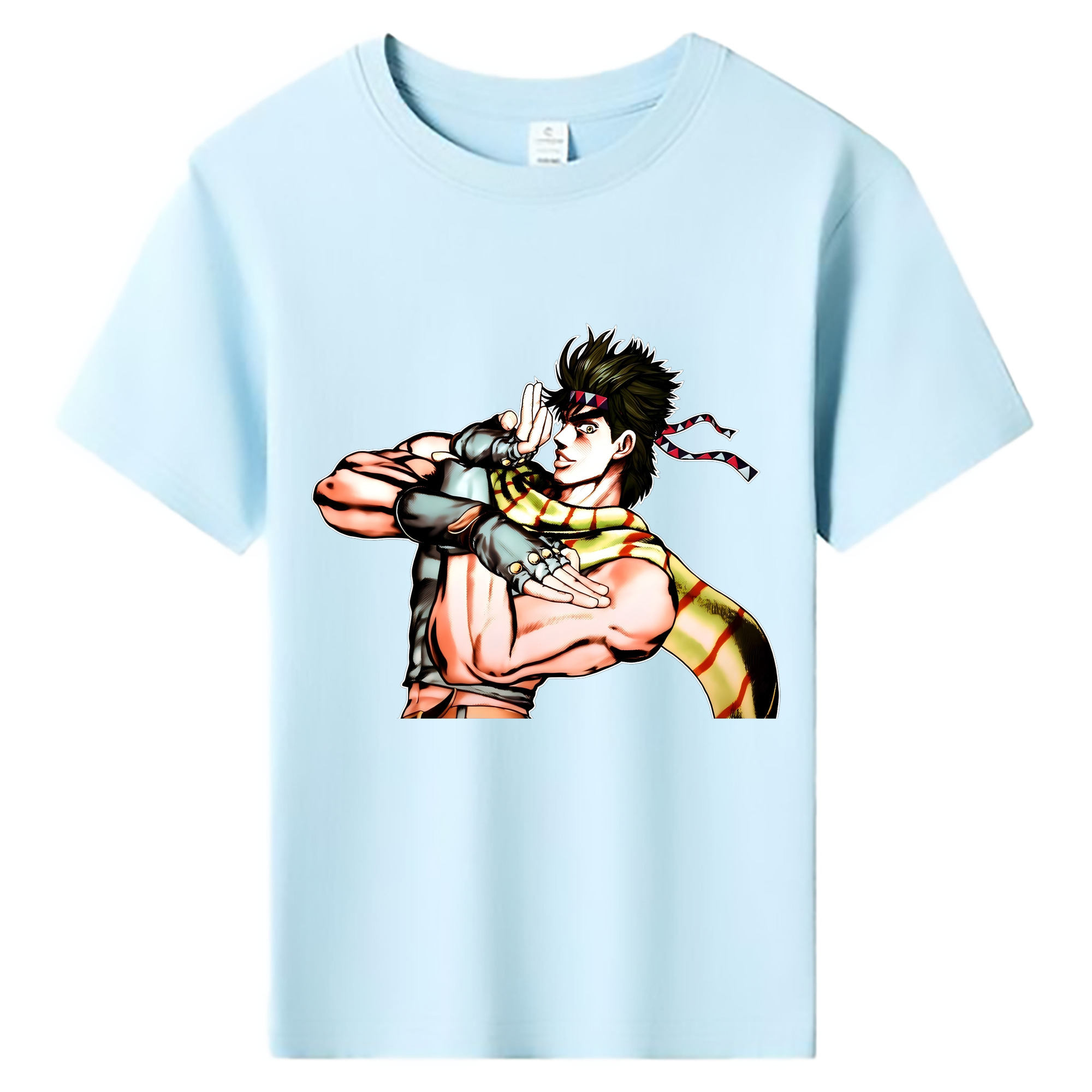（画像用） ジョジョの奇妙な冒険 ジョセフ?ジョースター JoJo's Bizarre Adventure Joseph Joestar 綿100％キッズTシャツ（フロントプリント）